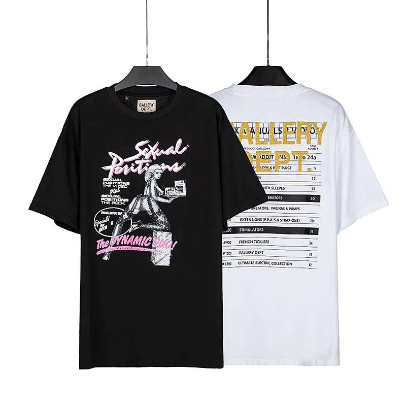 GALLERY. DEPT new short-sleeved T-shirt Style number: D2285P110 Color: Black White Size: S M L XL